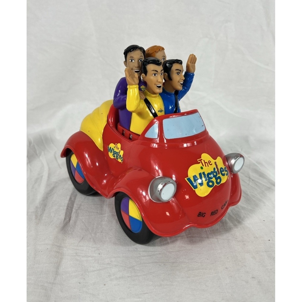 The Wiggles Big Red Car‎ Moving Musical Singing Toy 2003 Spin Master Vintage